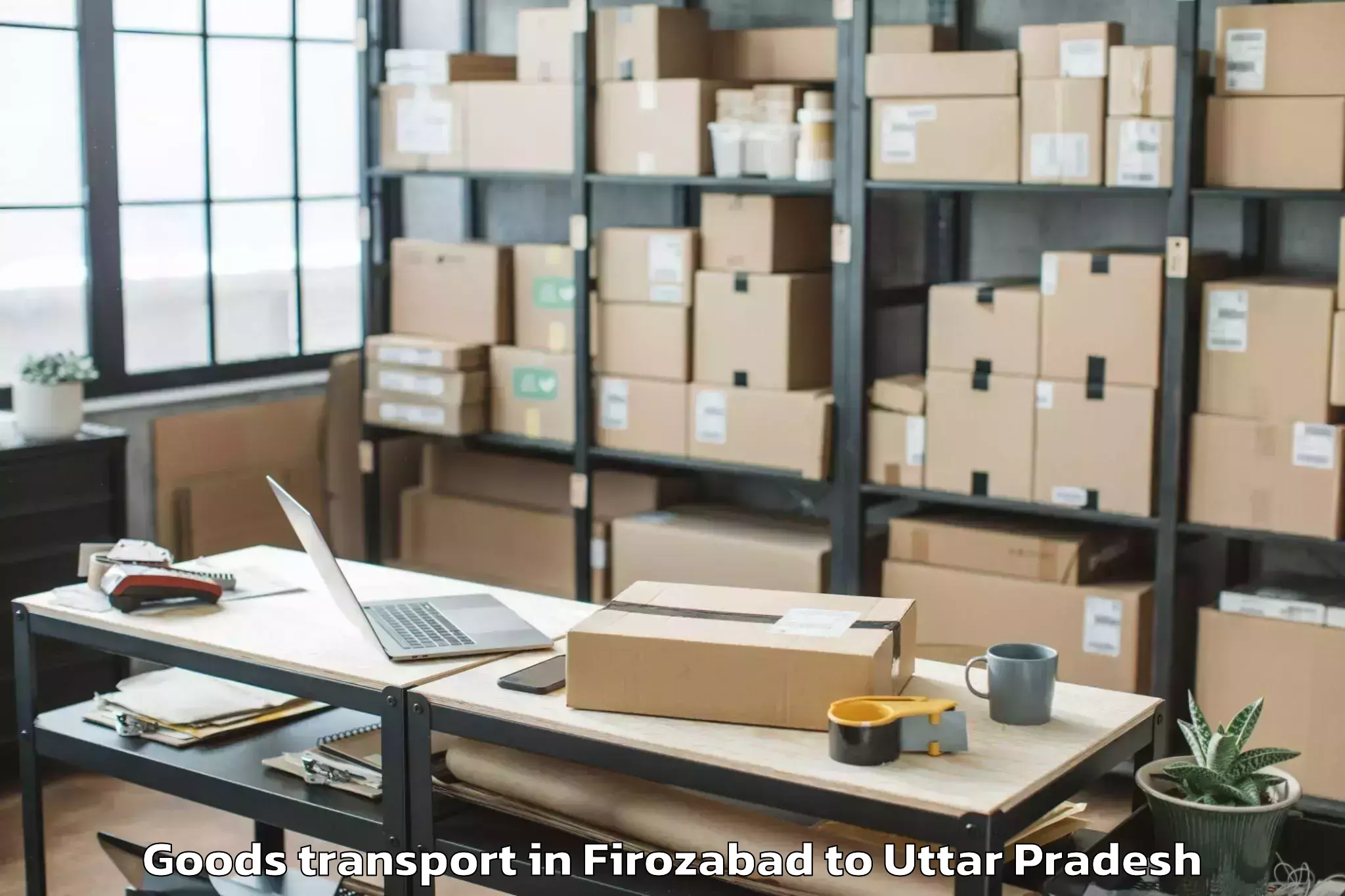 Top Firozabad to Mehndawal Goods Transport Available